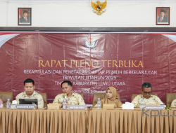 KPU Luwu Utara Tetapkan 237.131 Pemilih dalam DPB Triwulan III 2025